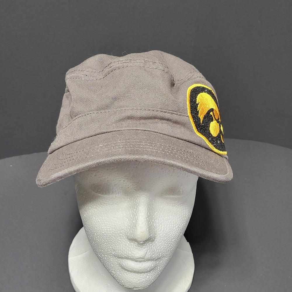 Top of the World Iowa‎ Hawkeyes Womens Gray Cadet Hat Glitter Logo Adjustable